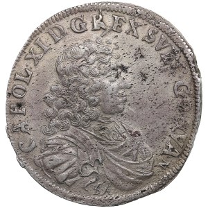 Pomerania (Germany / Sweden) 2/3 Taler (Gulden) 1682 BA - Karl XI (1660-1697)