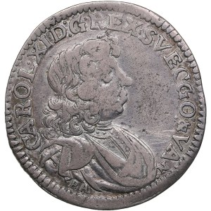Pomerania (Germany / Sweden) 2/3 Taler (Gulden) 1685 BA - Karl XI (1660-1697)