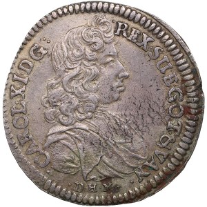 Pomerania (Germany / Sweden) 2/3 Taler (Gulden) 1687 DHM - Karl XI (1660-1697)