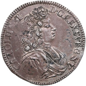 Pomerania (Germany / Sweden) 2/3 Taler (Gulden) 1690 ILA - Karl XI (1660-1697)