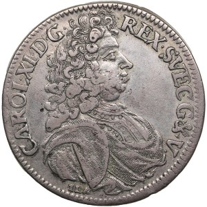 Pomerania (Germany / Sweden) 2/3 Taler (Gulden) 1692 ILA - Karl XI (1660-1697)