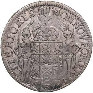 Pomerania (Germany / Sweden) 2/3 Taler (Gulden) 1693 ILA - Karl XI (1660-1697)
