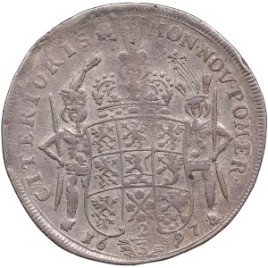 Pomerania (Germany / Sweden) 2/3 Taler (Gulden) 1697 ICA - Karl XI (1660-1697)