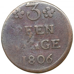 Pomerania (Germany / Sweden) 3 Pfennige (Witten) 1806 - Gustav IV Adolf (1792-1809)