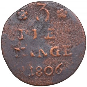 Pomerania (Germany / Sweden) 3 Pfennige (Witten) 1806 - Gustav IV Adolf (1792-1809)