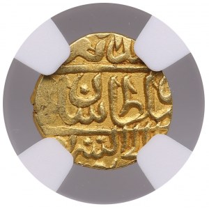 Timurid/Mughal (Badakhshan) AV 1/12 Indian Mohur (¼ Ashrafi), ND - Sulayman Mirza (AH 936-992 / 1529-1584 AD) - NGC MS 6
