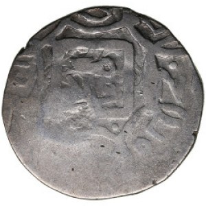 Timurid (Astarabad) AR countermarked Tanka - Sultan Husayn (3rd reign, AH 873-911 / 1469-1506 AD)
