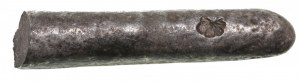 Livland, abgeschnittener Teil (Hälfte) des silbernen stabförmigen Zahlungsbarrens, 13-14.