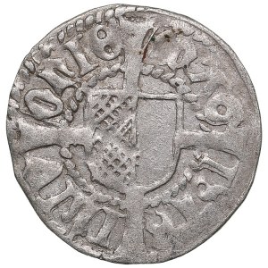 Riga (Arcibiskupstvo Riga a Livónsky rád) AR Schilling, ND - Michael Hildebrand a Wolter von Plettenberg (1500-150