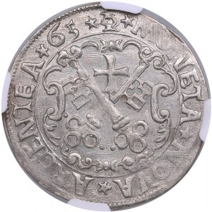 Riga Free City (Poland) 1/2 Mark 1565 - NGC MS 61