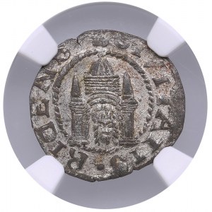 Riga Free City (Poland) Schilling 1570 - NGC MS 62