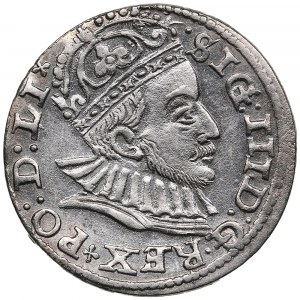 Riga (Pologne) AR 3 Groszy (Trojak) 1588 - Sigismond III (1587-1632)