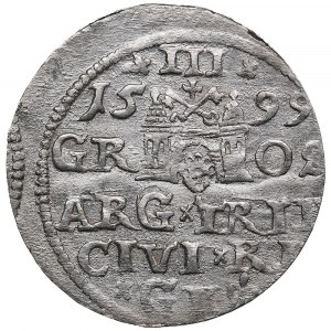 Ryga (Polska) AR 3 Grosze (Trojak) 1599 - Zygmunt III (1587-1632)