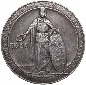 Srebrny Medal Estonii (Rosja) 1910 - 200. rocznica przyłączenia Estonii do Rosji