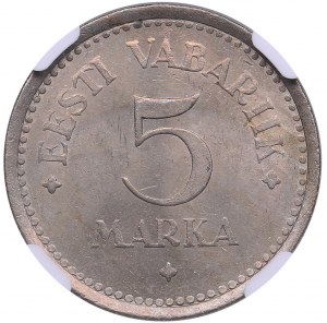 Estonsko 5 Marka 1922 - NGC MS 63