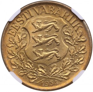 Estonia 1 Kroon 1934 - NGC MS 64+
