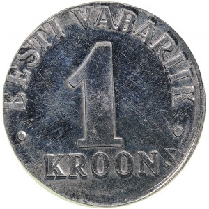 Estonia 1 Kroon 1993 - Wrong planchet
