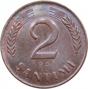 Lettonie 2 Santimi 1937
