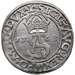 Lituanie, Vilnius (Pologne) AR 3 Groszy (Trojak) 1563 - Sigismond II Auguste (1545-1572)
