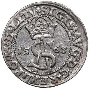 Lituania, Vilnius (Polonia) AR 3 Groszy (Trojak) 1563 - Sigismondo II Augusto (1545-1572)