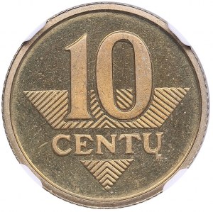 Lithuania 10 Centu 2006 - NGC PF 65 ULTRA CAMEO
