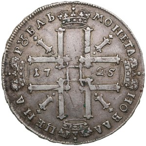 Russia Rouble 1725 - Double strike - Peter I (1682-1725)