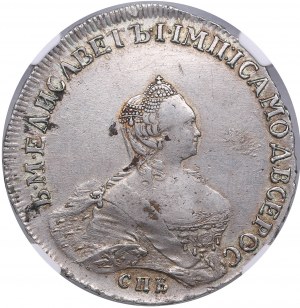 Rusko rubl 1757 СПБ-IM - Alžběta (1741-1762) - NGC AU 53