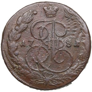 Russland 5 Kopeken 1781 EM - Katharina II (1762-1796)
