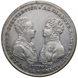 Russland (Deutschland) Versilberter Bronze-Jeton - Zum Gedenken an die Völkerschlacht bei Leipzig, 6-7/18-19 Oktober 1813 - Alexander I. (1801-