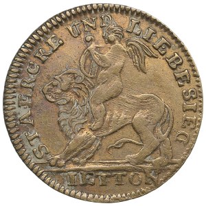 Niemcy (Rosja) Mosiężny żeton liczący z wizerunkiem cesarza Aleksandra I