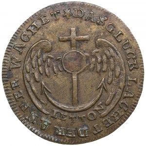 Deutschland (Russland) Zählmarke aus Messing mit dem Bild von Kaiser Alexander I.