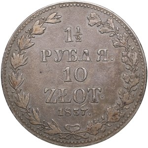 Russland (Polen) 1 1⁄2 Rubel / 10 Zlotych 1837 MW - Nikolaus I. (1825-1855)