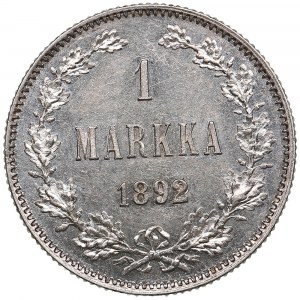 Finlandia (Russia) 1 Markka 1892 L - Alessandro III (1881-1894)