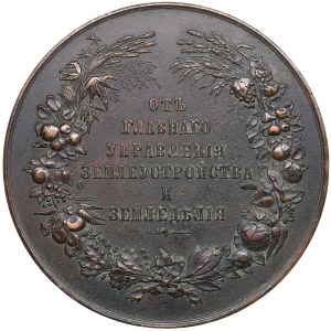 Rusko Bronzová medaile ND (1905-1915) - Za zemské výstavy venkovských produktů od Hlavní správy země