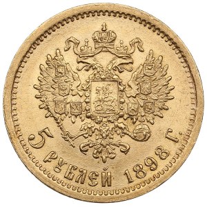 Russia 5 rubli 1898 AГ - Nicola II (1894-1917)