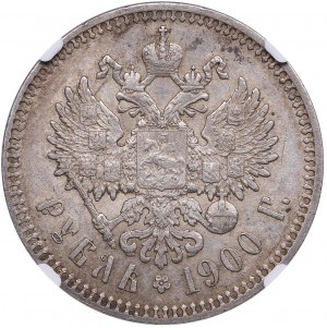 Russia Rouble 1900 ФЗ - Nicholas II (1894-1917) - NGC AU 53