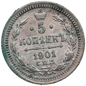 Russia 5 Kopecks 1901 СПБ-АР - Nicholas II (1894-1917)