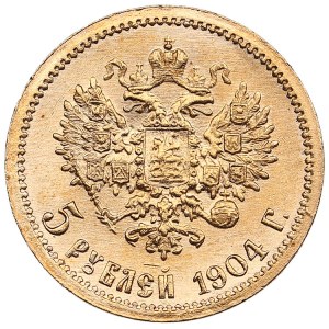 Russia 5 Roubles 1904 АР - Nicholas II (1894-1917)
