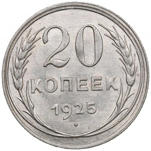 Rusko (SSSR) 20 kopějek 1925