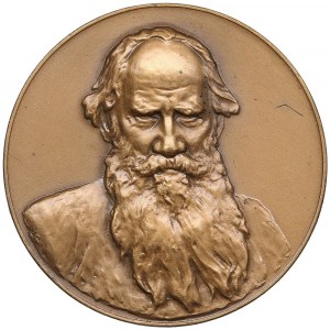 Russia (USSR) Bronze (Tombac) Medal 1977 - Leo Tolstoy