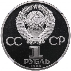 Russia (USSR) 1 Rouble 1983 - 20th anniversary of Valentina Tereshkova's space flight - NGC PF 69 CAMEO