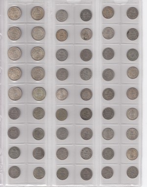 Gruppe von Münzen: Finnland (Russland) 50 & 25 Penniä (54)