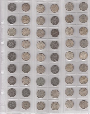 Gruppe von Münzen: Finnland (Russland) 50 Penniä (54)