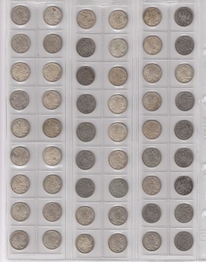 Gruppe von Münzen: Finnland (Russland) 50 Penniä (54)
