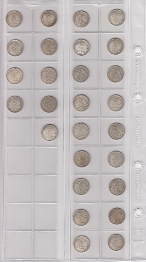 Gruppe von Münzen: Finnland (Russland) 25 Penniä (27)