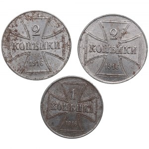 Deutschland (Russland / OST) 1 & 2 Kopeken 1916 J (3)