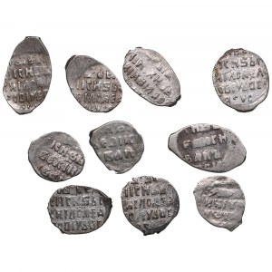 Russia, AR Hammered (wire) coins (10) - Ivan IV the Terrible (1535-1584), Mikhail Fyodorovich (1613-1645)