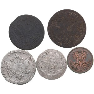 Group of Russian coins (5)