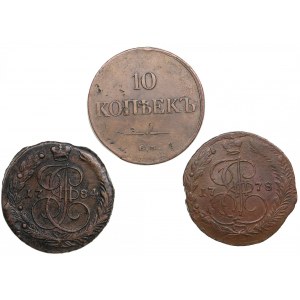 Group of Russian coins (3)