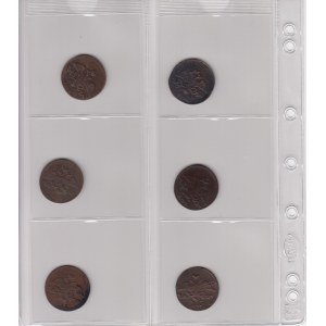 Collection de pièces russes : 2 Kopecks 1833-1839 СМ, ЕМ (6) - Nicolas Ier (1825-1855)